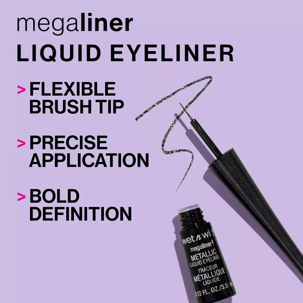 Wet n Wild  MEGALINER liquid Eyeliner, 872A‎ Dark Brown  .12 fl oz